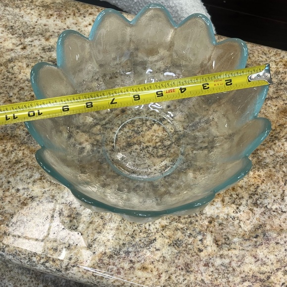 Blenko lotus bowl clear - Picture 6 of 6